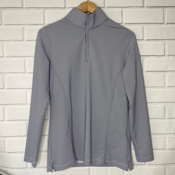 Peter Millar stripe Perth pullover size medium - Picture 3 of 9